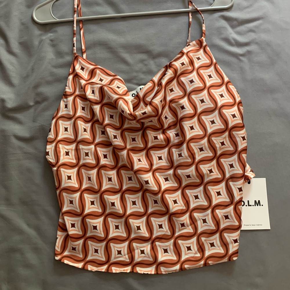 O.L.M Satin Crop Camisole